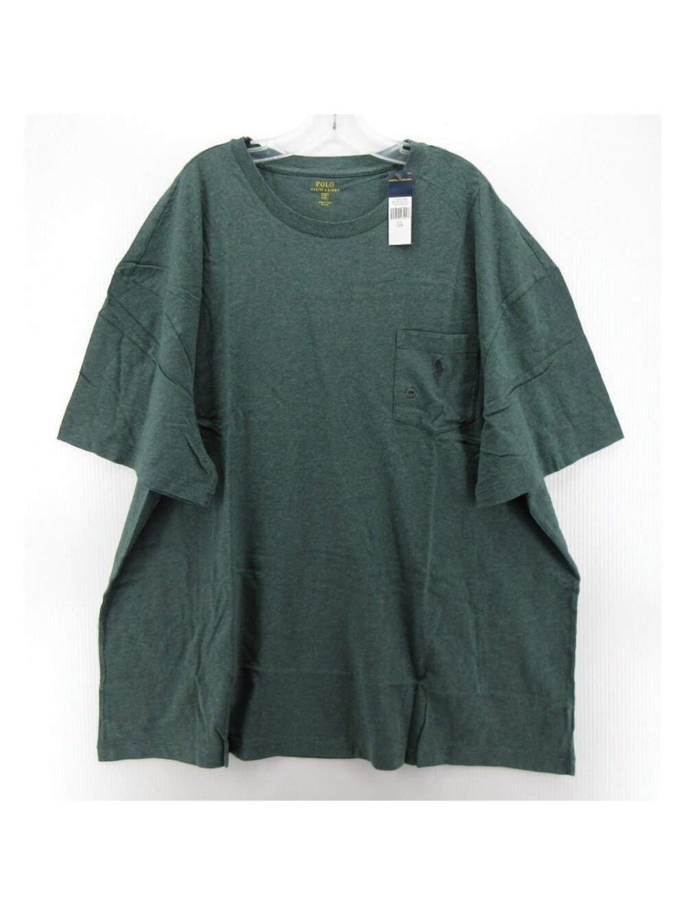 Polo Ralph Lauren Shirt 2XB Big Pullover Pocket Tee Heathered Knit
